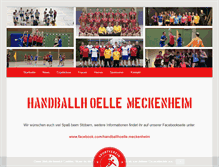 Tablet Screenshot of handballhoelle-meckenheim.de